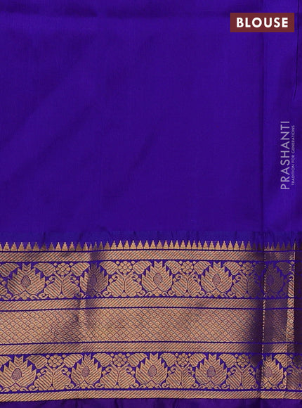 Pure uppada silk saree pink and purple with allover silver & gold zari woven buttas and zari woven border