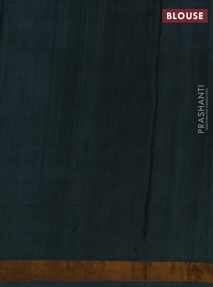 Pure uppada silk saree greyish green with allover silver & gold zari woven buttas and zari woven border