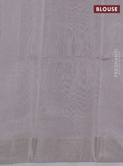 Pure uppada silk saree pastel pink with allover silver zari woven coin buttas and zari woven border