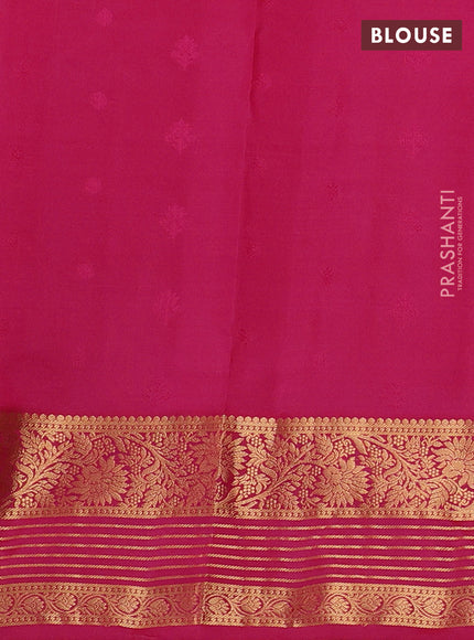 Pure soft silk saree purple and maroon with allover zari woven buttas and zari woven border