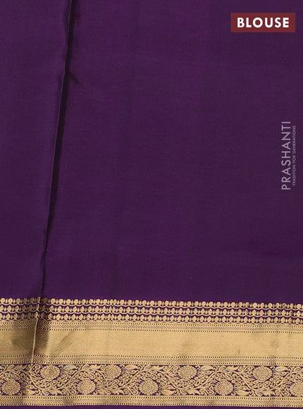 Pure soft silk saree pastel purple and violet with allover zari woven buttas and zari woven border