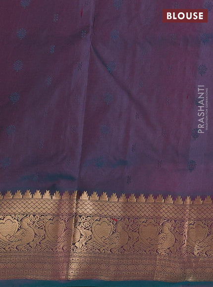 Pure soft silk saree pink and green with allover zari woven buttas and zari woven border