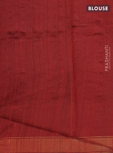 Pure dupion silk saree orange with allover zari woven buttas and zari woven border