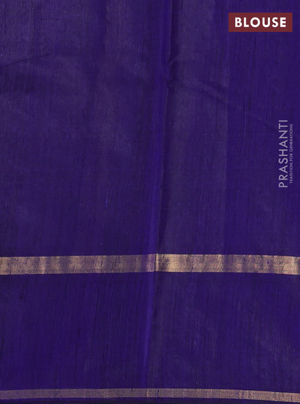 Pure dupion silk saree red and violet with zari woven buttas and woven butta border