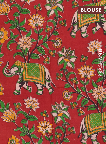 Chettinad cotton saree pastel brown and brown maroon with plain body and thread woven border