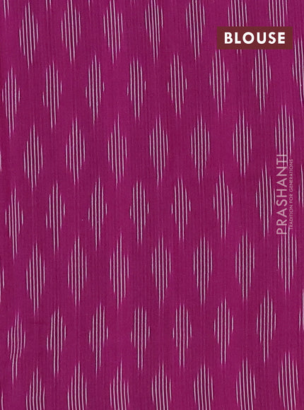 Chettinad cotton saree mild lavender and purple with plain body and thread woven border