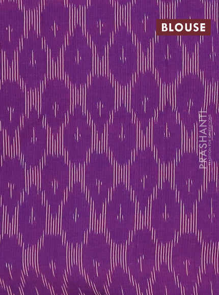 Chettinad cotton saree wine shade and pink purple with plain body and long zari woven simple border