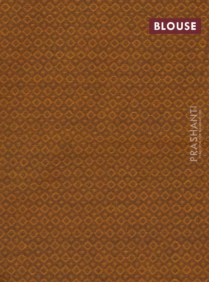 Chettinad cotton saree wine shade and dark mustard with thread woven buttas and temple thread woven border