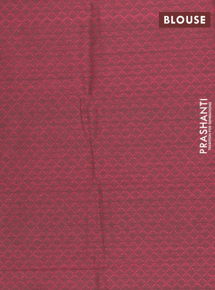 Chettinad cotton saree green shade and dark pink with thread woven buttas and thread woven border