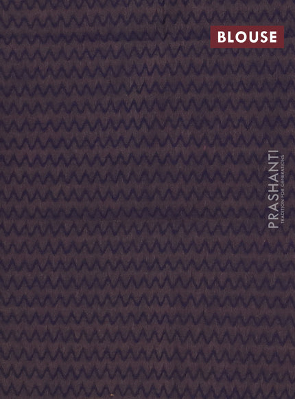 Chettinad cotton saree mauve pink and navy blue with thread woven buttas and zari woven border