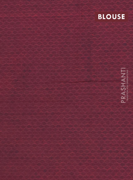 Chettinad cotton saree dual shade of pista green and wine shade with thread woven buttas and zari woven simple border