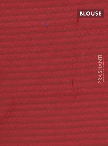 Chettinad cotton saree dual shade of bluish rust and pink with thread woven buttas and thread & zari woven border