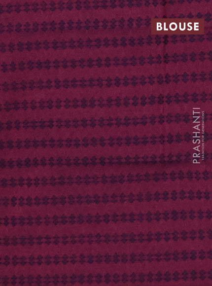 Chettinad cotton saree pink and purple with thread woven buttas and zari woven border