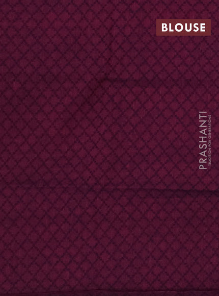 Chettinad cotton saree dua shade of greenish blue and magenta pink with plain body and long rettapet zari woven border
