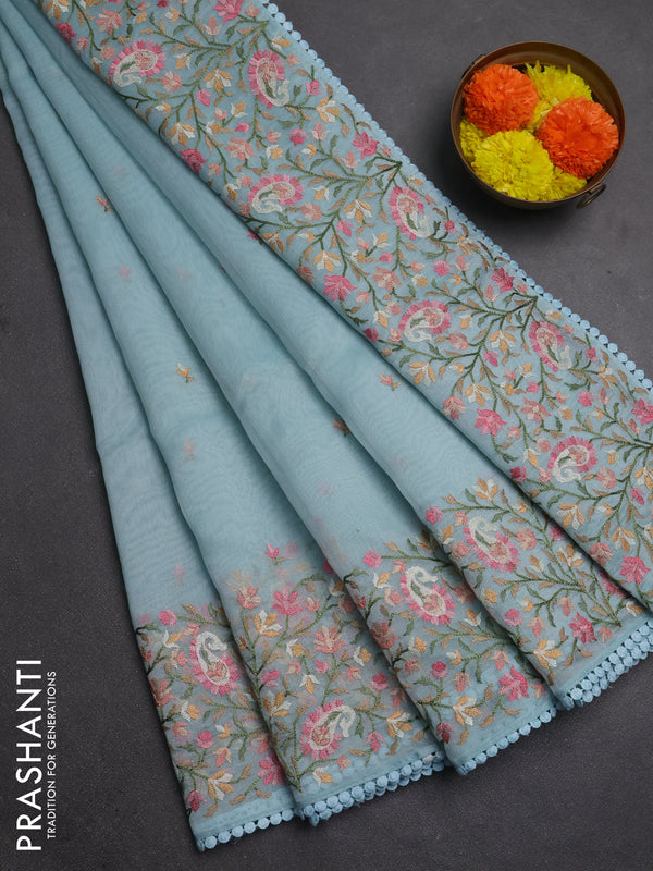 Semi Chanderi Sarees