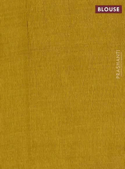 Semi raw silk saree lime yellow with allover thread & zari woven buttas and woven border