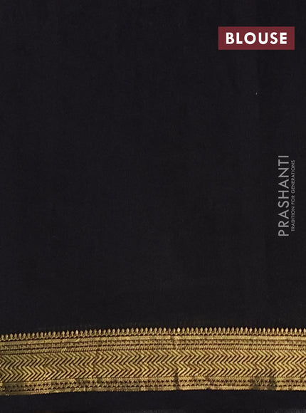 Chanderi bagru saree black and mustard yellow with kalamkari prints and maheshwari border
