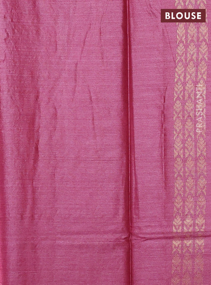 Banana silk saree wine shade with zari woven buttas and zari woven border