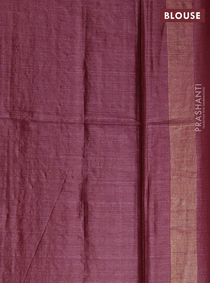 Banana silk saree pink shade with allover zari weaves and zari woven border