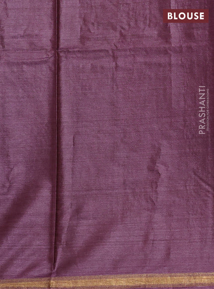Banana silk saree wine shade with thread & zari woven paisley buttas and zari woven border