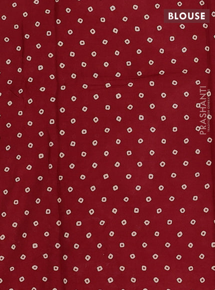 Muslin cotton saree maroon with allover kalamkari prints and printed border