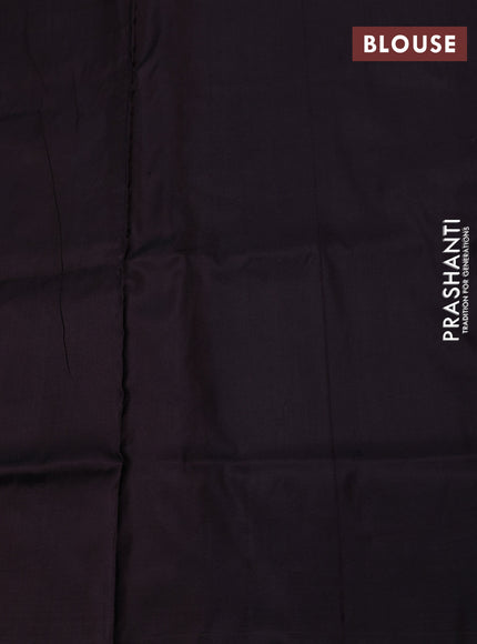 Pochampally silk saree black with allover ikat weaves and ikat woven border