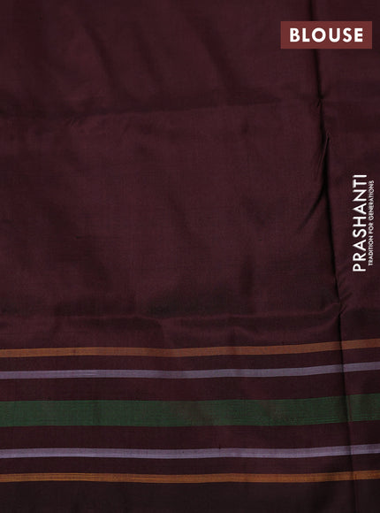 Pochampally silk saree deep wine shade with allover ikat weaves and simple border