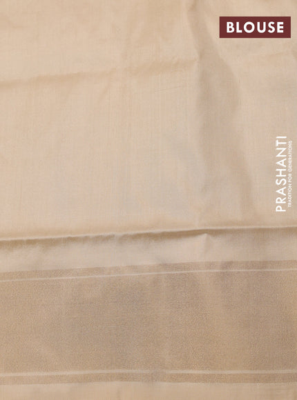 Pochampally silk saree black and cream with allover ikat weaves and zari woven border