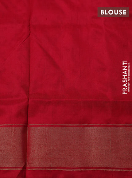 Pochampally silk saree pastel pink and maroon with allover ikat weaves and zari woven border