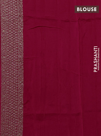 Banarasi semi raw silk saree pink with allover thread & zari woven buttas and woven border