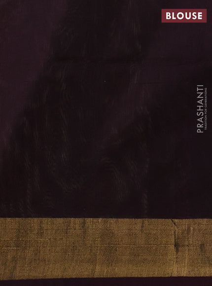 Ikat silk cotton saree beige maroon and deep wine shade with allover ikat weaves and zari woven border
