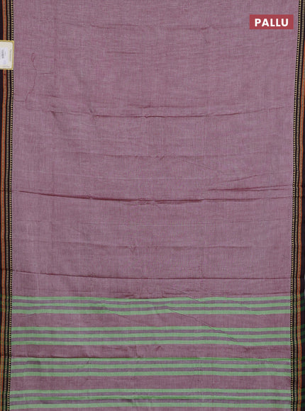 Narayanpet cotton saree maroon shade and deep maroon with plain body and temple design thread woven border