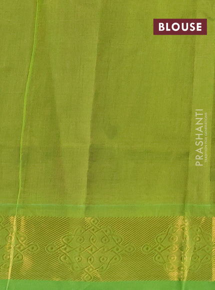 Silk cotton saree purple and light green with allover vairaosi pattern and zari woven border