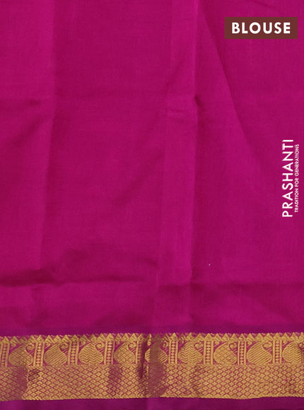 Silk cotton saree dual shade of pink and purple with zari woven buttas and zari woven border