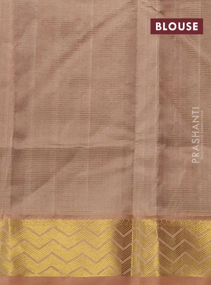 Silk cotton saree maroon and sandal with allover vairaosi pattern and zari woven border