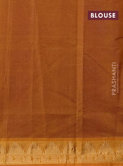 Silk cotton saree purple and dark mustard with allover vairaosi pattern and zari woven border