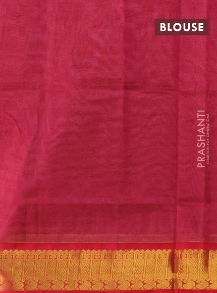 Silk cotton saree pastel lavender and pink with allover vairaosi pattern and zari woven border