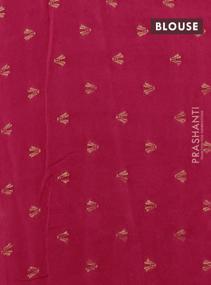Silk kota saree pink with allover zari woven buttas and zari woven butta border