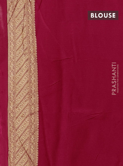 Silk kota saree pink with silver & gold zari woven buttas and pichwai zari woven butta border