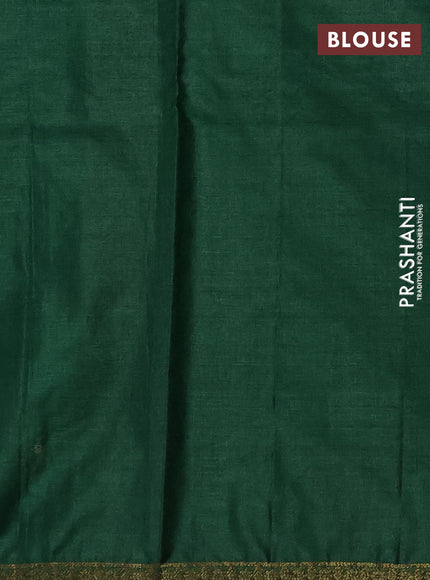 Banarasi tussar silk saree wine shade with allover thread & zari weaves and small woven border
