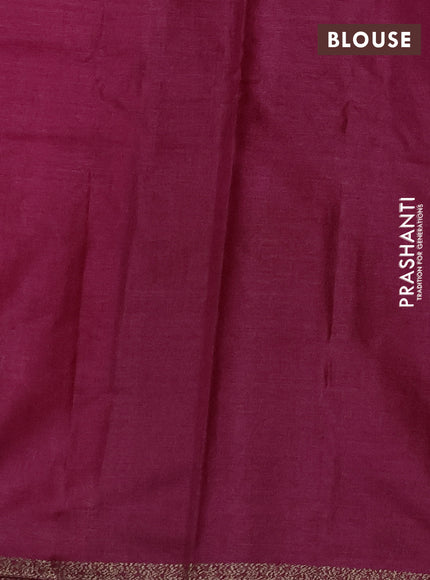 Banarasi tussar silk saree pink with allover thread & zari woven buttas and small woven border