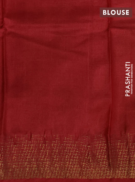 Banarasi tussar silk saree dark mustard with allover thread & zari woven buttas and woven border