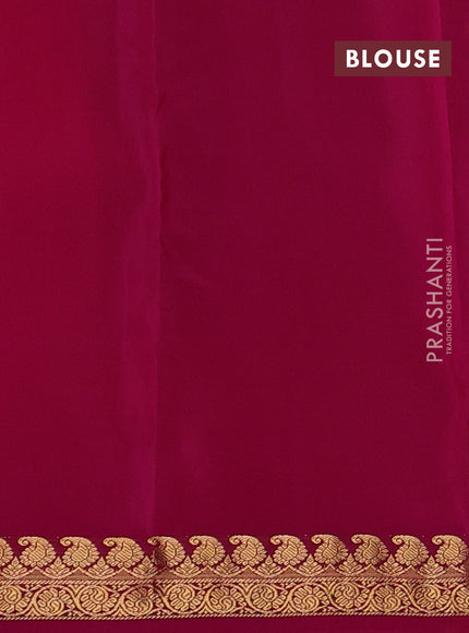 Kanchipuram silk saree mauve pink and pink with zari woven buttas and small zari woven border