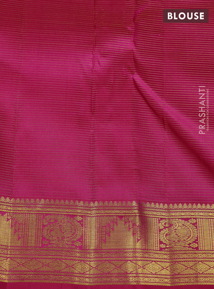 Pure kanchipuram silk saree pink with allover vairaosi pattern & zari woven buttas and zari woven border