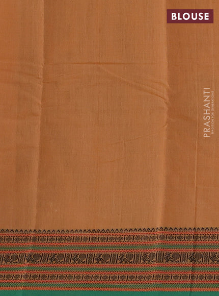 Kanchi cotton saree mustard yellow and green with thread woven buttas and thread woven border