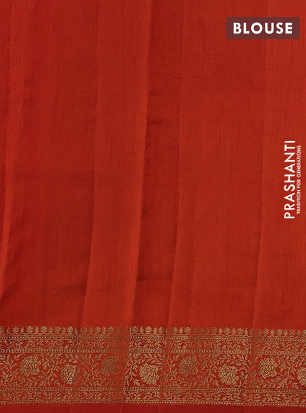Chiniya silk saree pink and rust shade with allover thread & zari woven buttas and woven border