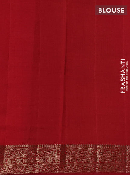 Chiniya silk saree coffee brown and maroon with allover thread & zari woven buttas and woven border