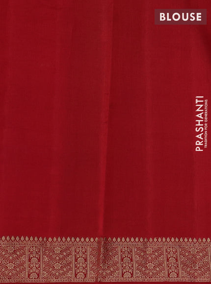 Chiniya silk saree coffee brown and maroon with allover thread & zari woven buttas and woven border