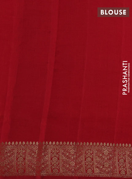 Chiniya silk saree mustard yellow and maroon with allover thread & zari woven buttas and woven border