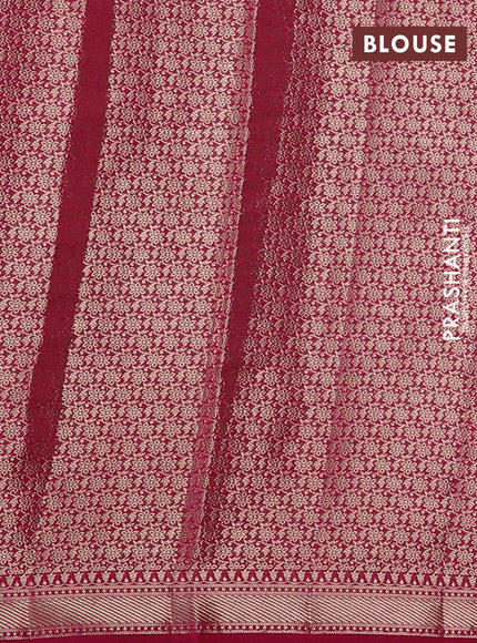 Chiniya silk saree pink with allover thread & zari woven buttas and zari woven border
